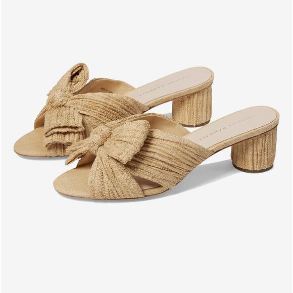 Loeffler Randall Emilia Knot Front Mule in Natural 8 - Picture 1 of 5